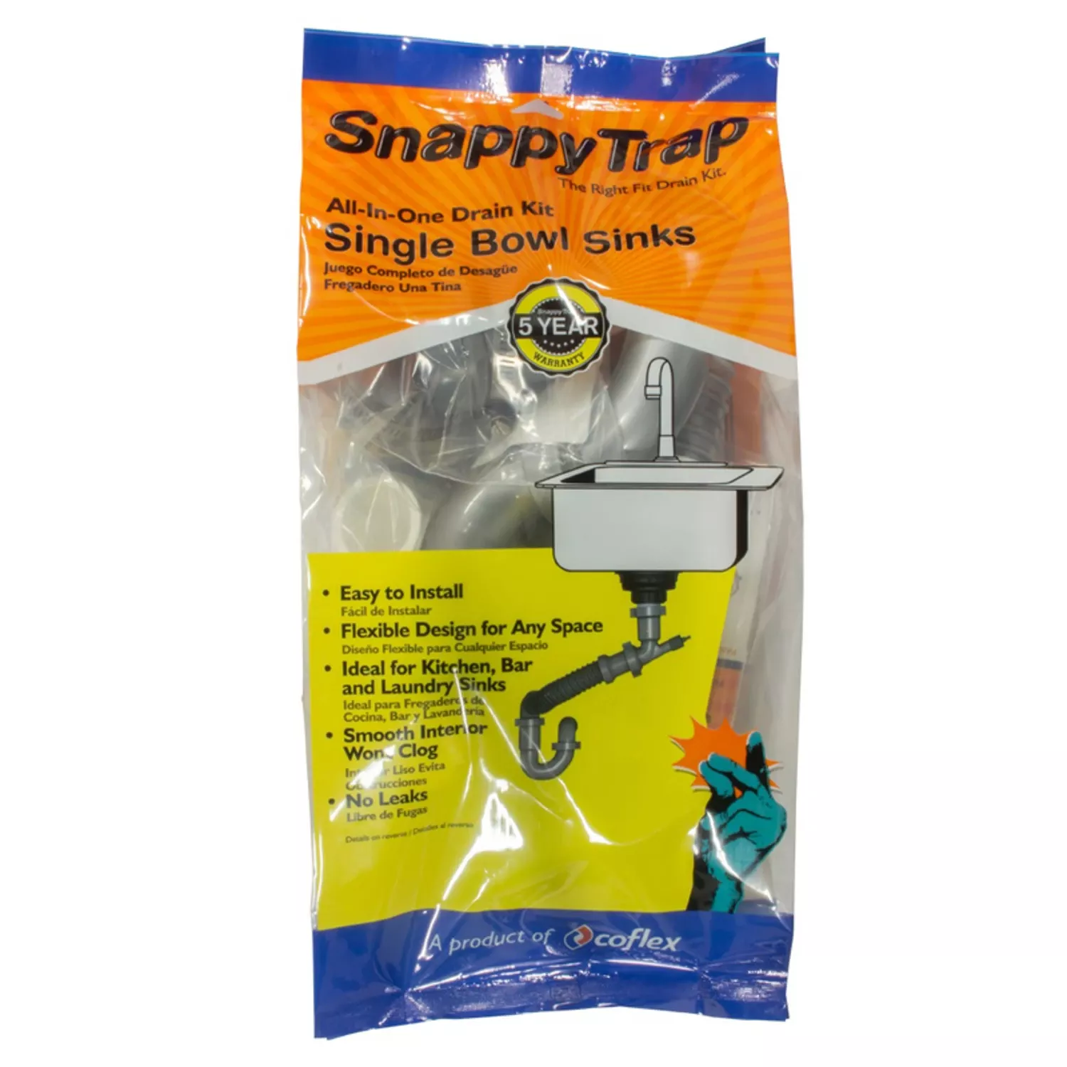 1-1/2 In. D Pvc Single Sink Drain Kit Model Dk-100-ah