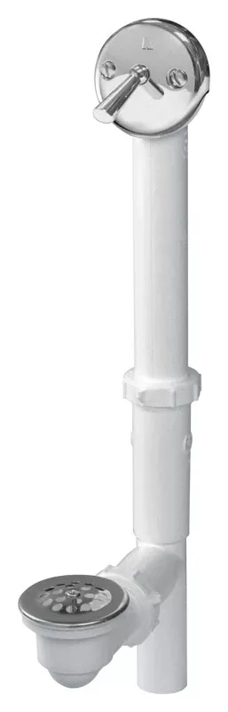 1-1/2 In. Diameter Polished Chrome Plastic Triplever Bath Drain Pp64w