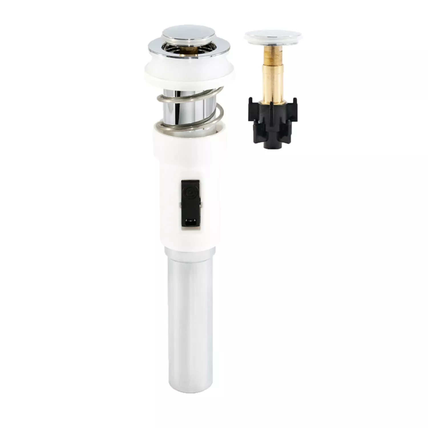 1-1/4 In. D Chrome Abs Pop-up Drain With Spring Loaded Mechanism