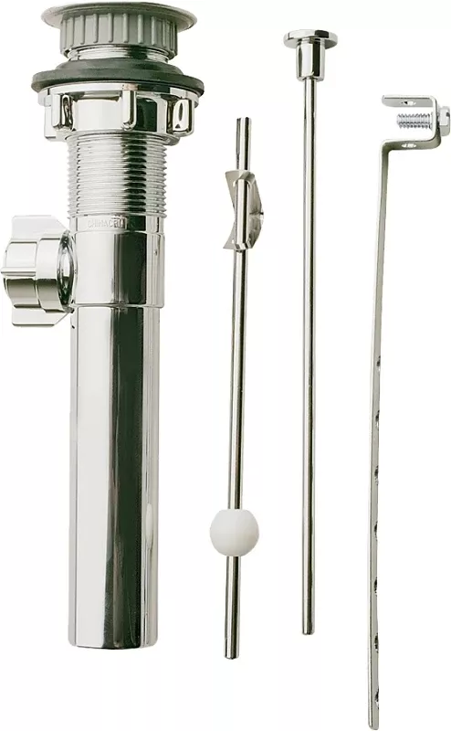 1-1/4 In. Diameter Brass Plated Plastic Pop-up Lavatory Drain Assembly
