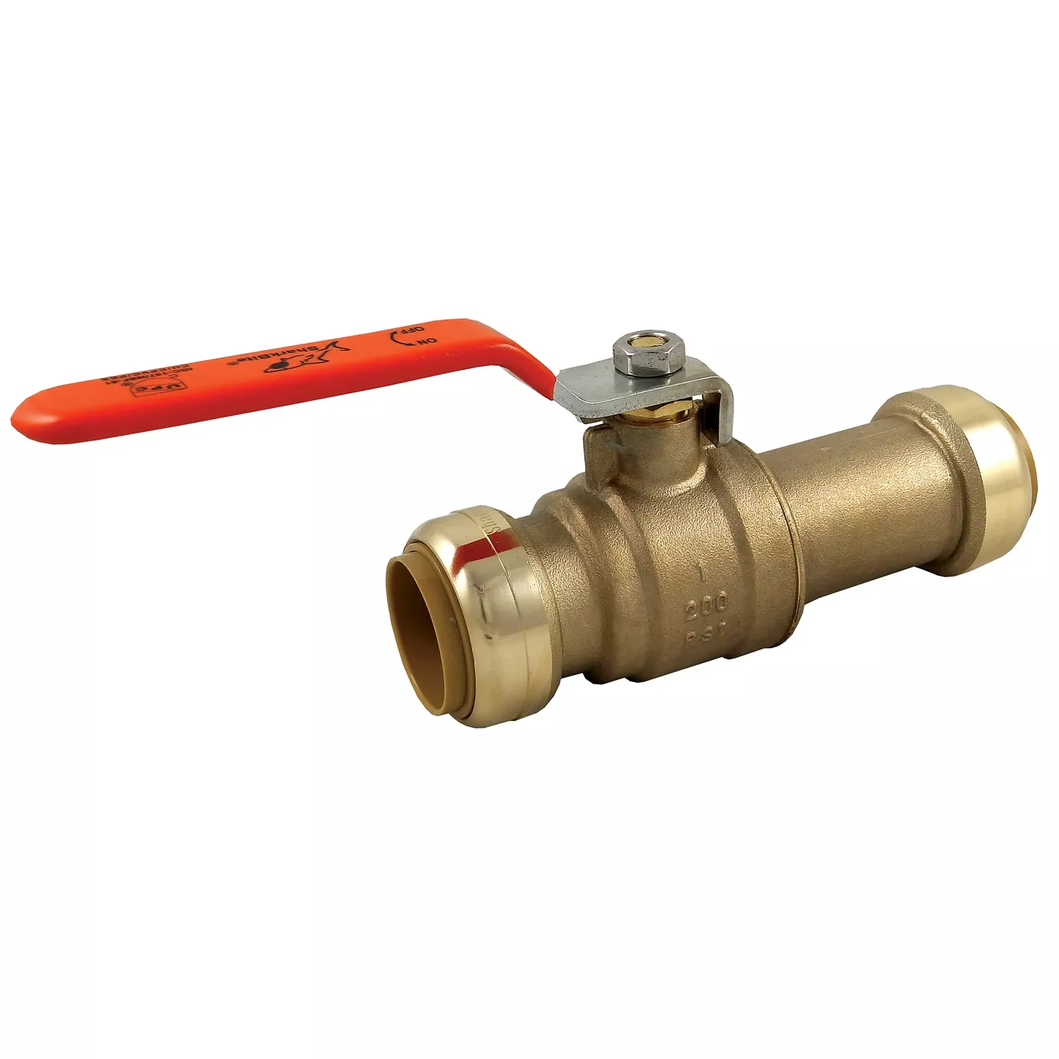 1 In. Brass Push Fit Slip Ball Valve Full Port – Model 24737lf