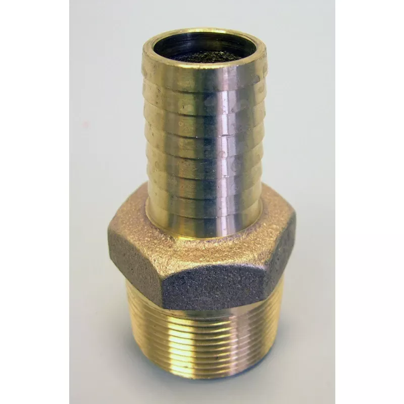 1 In. Mpt X 3/4 In. D Barb Red Brass Reducing Adapter