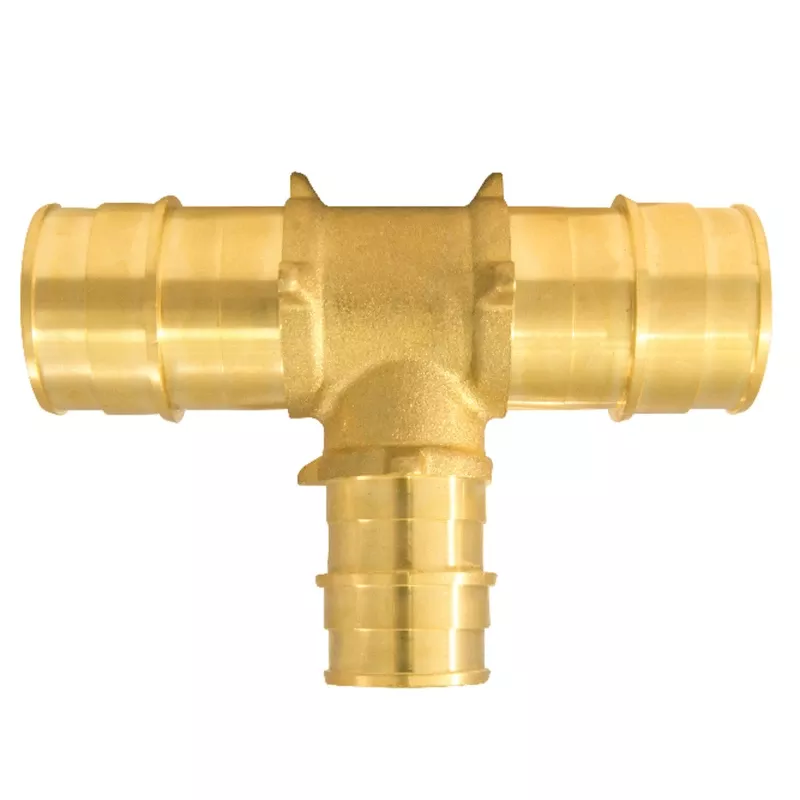 1 In. X 1 In. X 3/4 In. Barb Brass Reducing Pex-a Tee