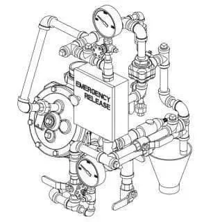 2.5 & 3 Inch Convertible Vertical Delivery Brass System