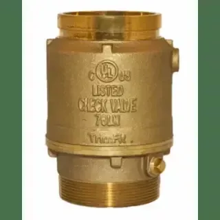 2″ Grooved X Grooved Brass Check Valve For Fire Systems