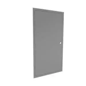 25″ X 41″ Dual Handle Black Fire Protection Panel