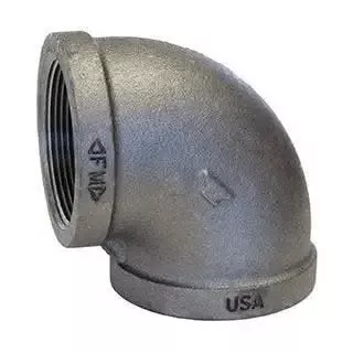 3/4" Male Iron Galvanized Elbow 90 Degree Fitting