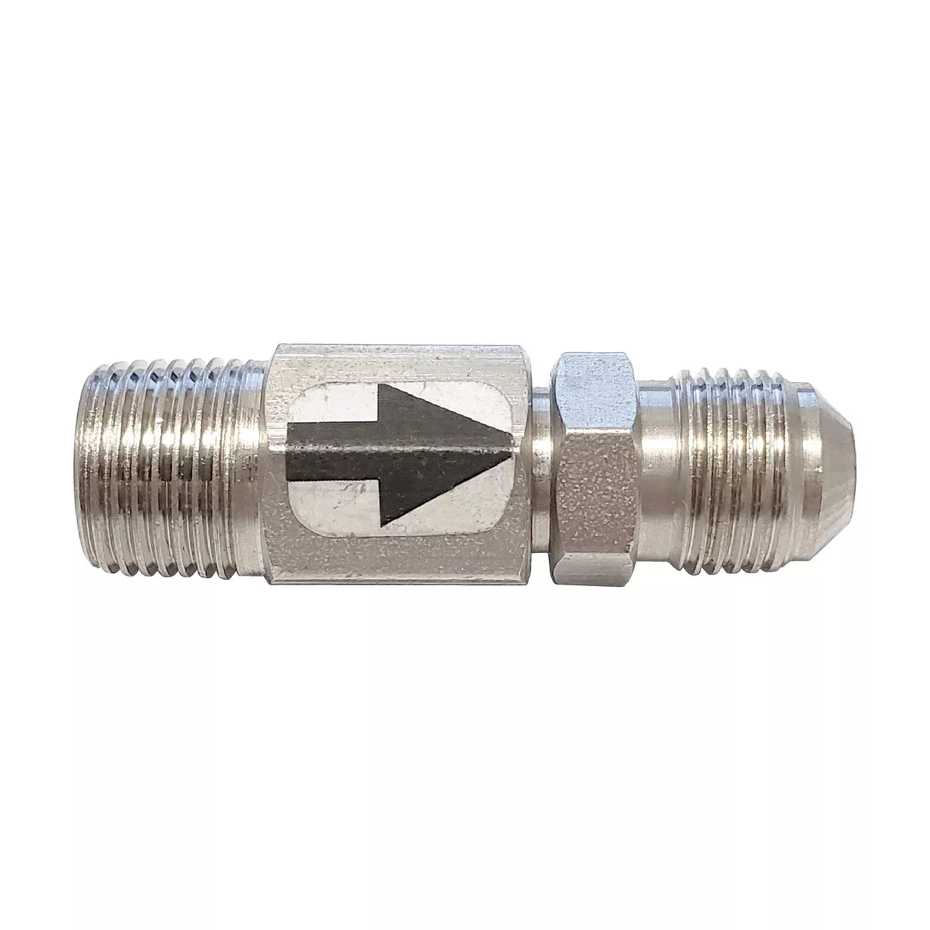 303 Stainless Steel Inline Gas Check Valve – 3/8 MPT x 3/8 MFL One-Way Backflow