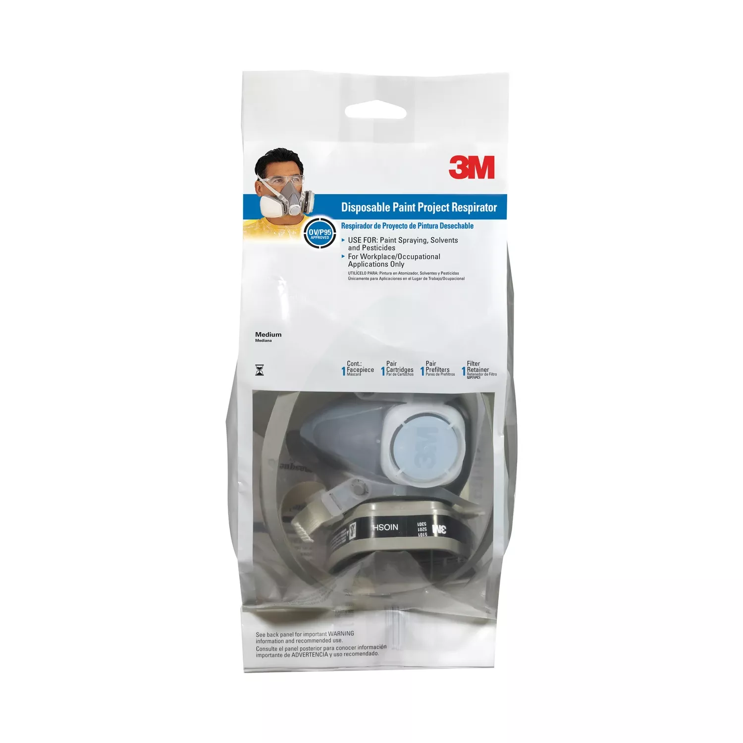 3m P95 Paint Project Disposable Respirator 5000 M 1 Pc