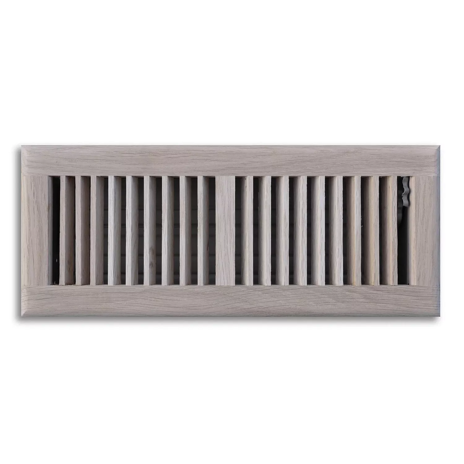 4 In. H X 12 In. W 2-way Oak Brown Steel Floor Diffuser