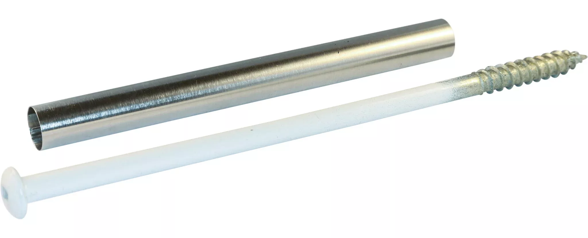 5/16 x 7 Square Pan Gutter Screw White (10)