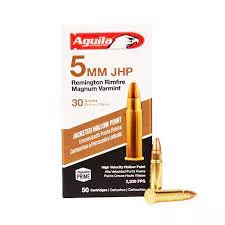 5 MM 30 Grain- HP- 50 Rounds- Aguila