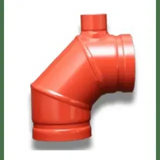 8 Fabdrain Ell 1 Outlet Galvanized Import for Fire Systems