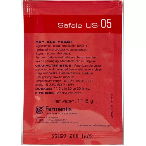 [8 Pack] Fermentis Safale US-05 American Ale Yeast