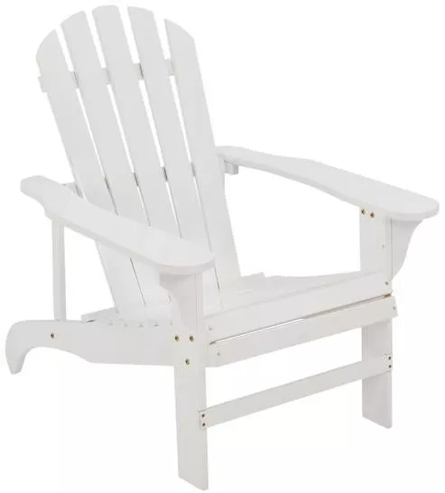 Adirondack Chair- White- Wood