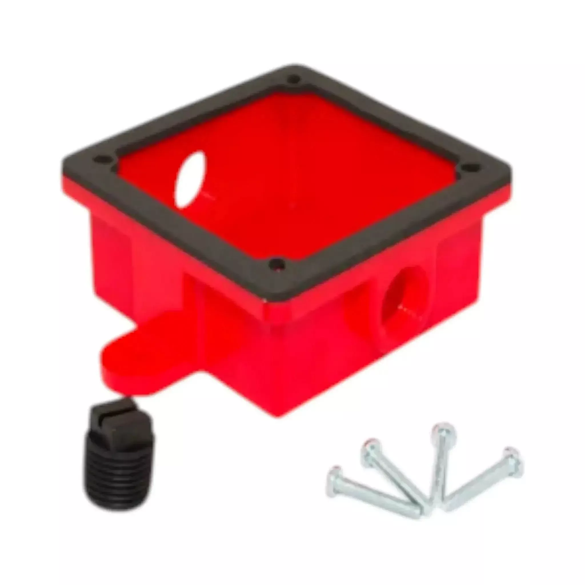 Alarm Bell Back Box ABS Red for Fire Protection Systems