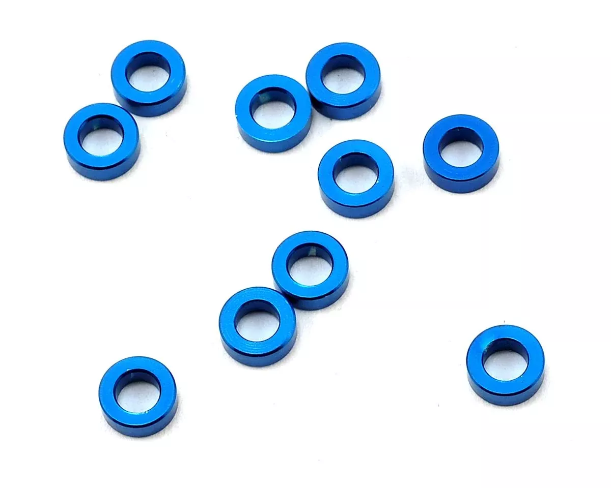 Aluminum Ball Stud Washer 5.5×2.0mm Blue (10) (ASC31383)