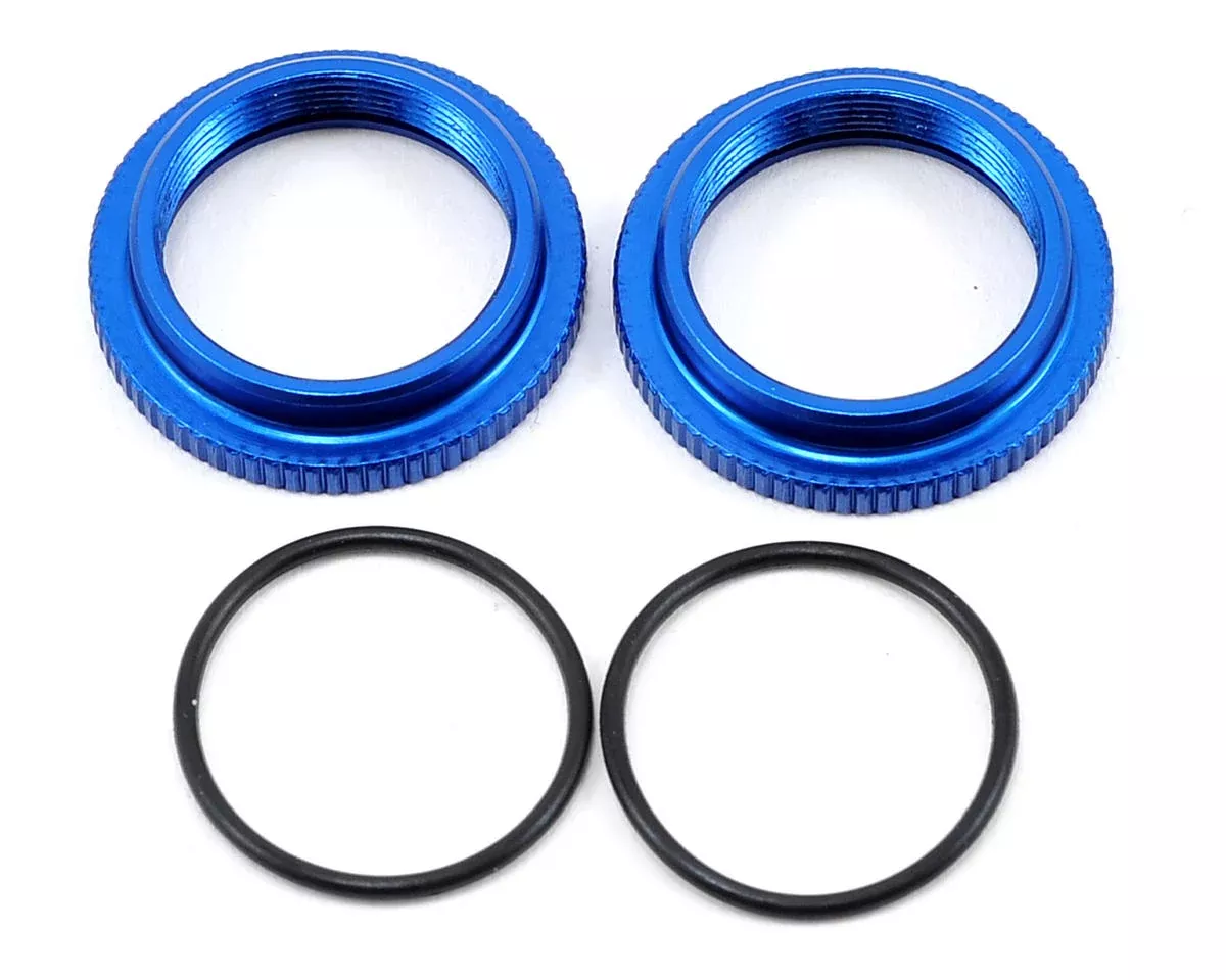 Aluminum Big Bore 12mm Threaded Collar Blue (2) (ASC91304)