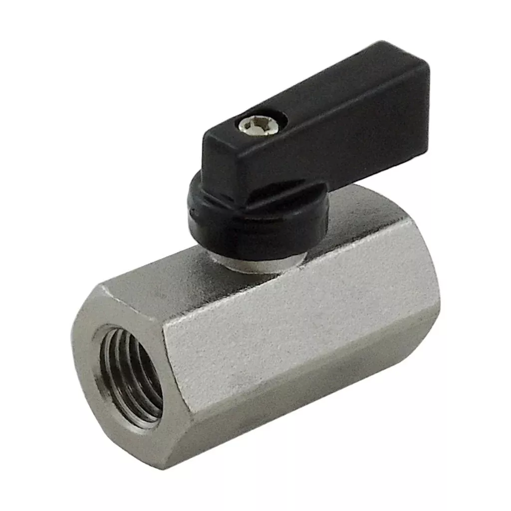 Ball Valve - Heavy-Duty Brass - 1/4"Female Pipe Thread (FPT) X 1/4"Female Pipe Thread (FPT)