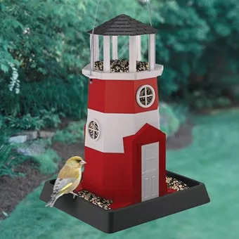 Bird Feeder- Red Lighthouse