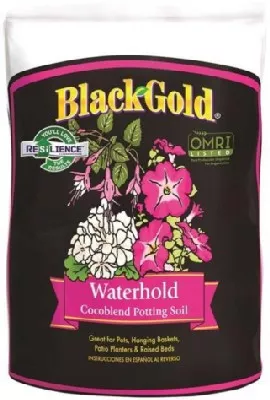 Black Gold- Waterhold Cocoblend Potting Soil 8 Qt