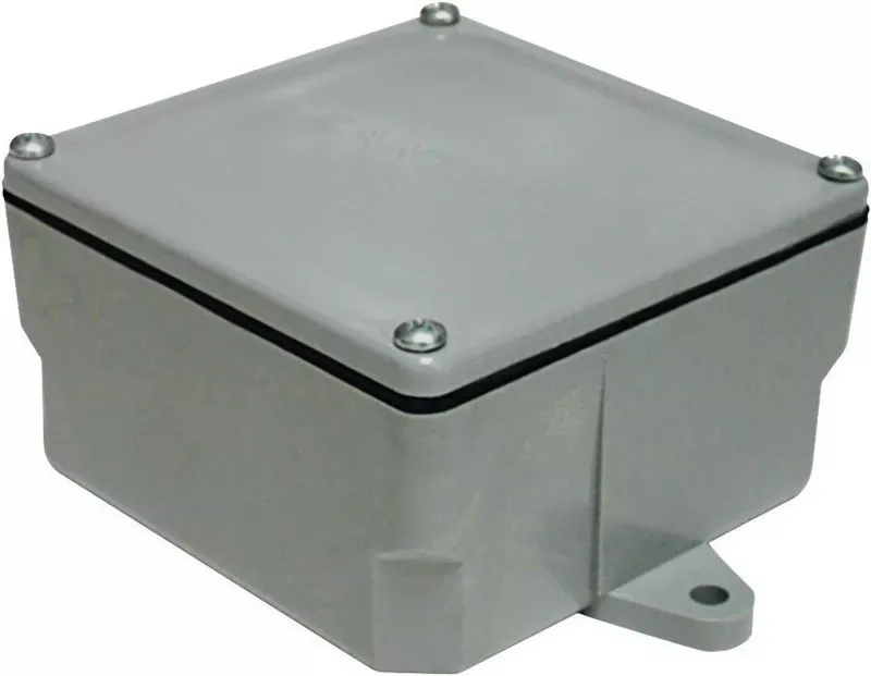 Cantex New And Old Work Square Pvc 1 Gang Junction Box Gray