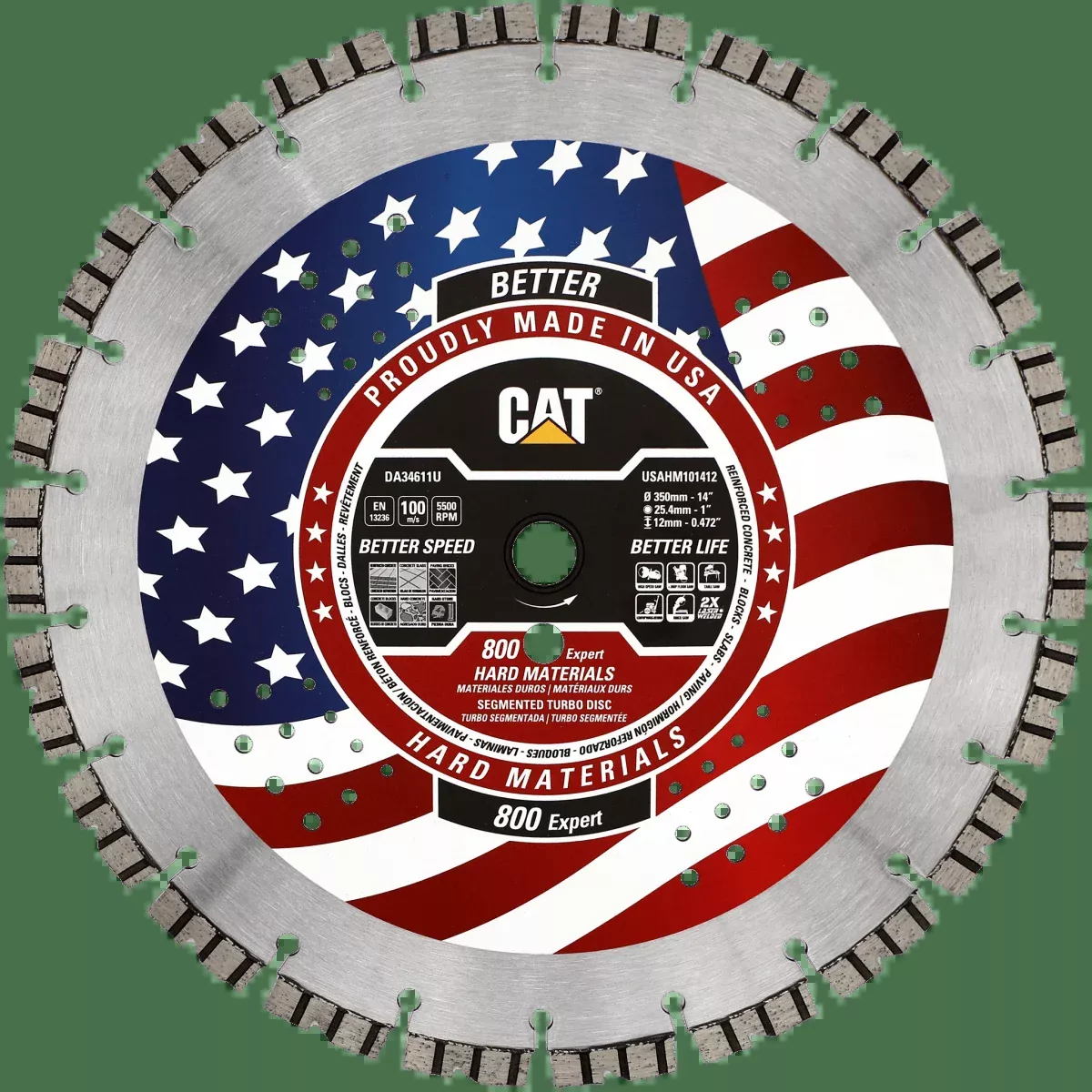 Caterpillar 800 Expert Diamond Blade for Hard Materials