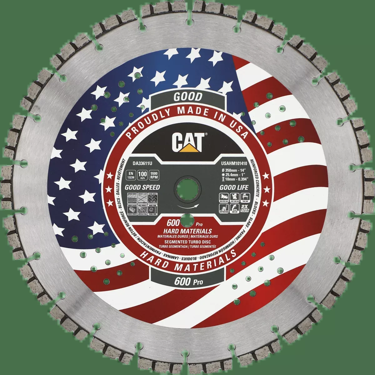 Caterpillar Diamond Blade – 600 Pro Turbo