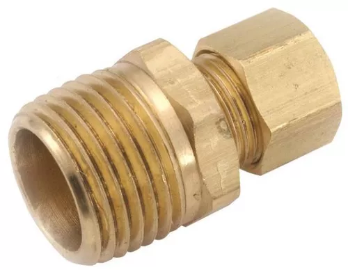 Compression Fittings- 5/16"- Adapter x 3/8" MPT- Brass