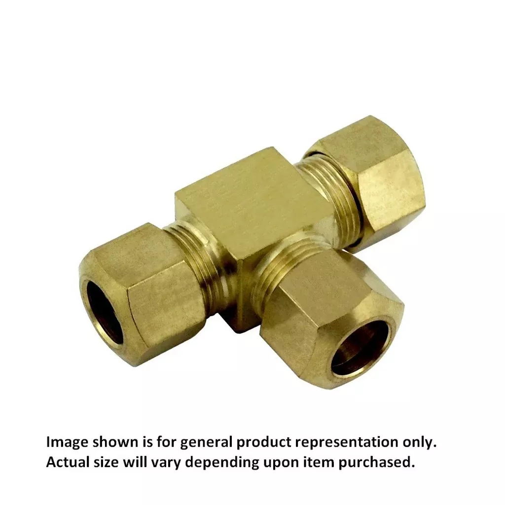 Compression Tee - Heavy-Duty Brass - 3/8" Compression-All
