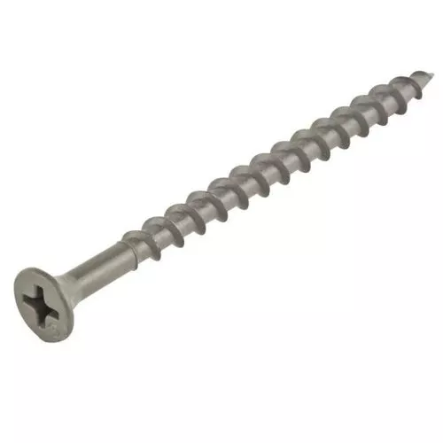 Contruction Screw- Philips Head- Dacro Coated- # 8 x 4"- 1 Lb