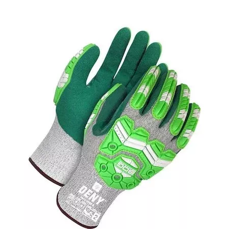 Cut-Resistant Impact Gloves, Cut Level A6 ,Dipped ,Nitrile ,Sandy ,XL 1 PR