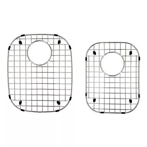 Dakota Sinks DSR-BG6040 Signature R Series 11 3/4 Inch 60/40 Bottom Grid Set – Brushed Nickel