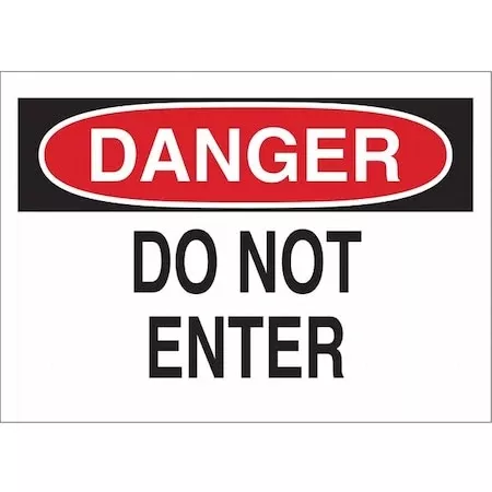 Danger Label,3-1/2 In. H,5 In. W