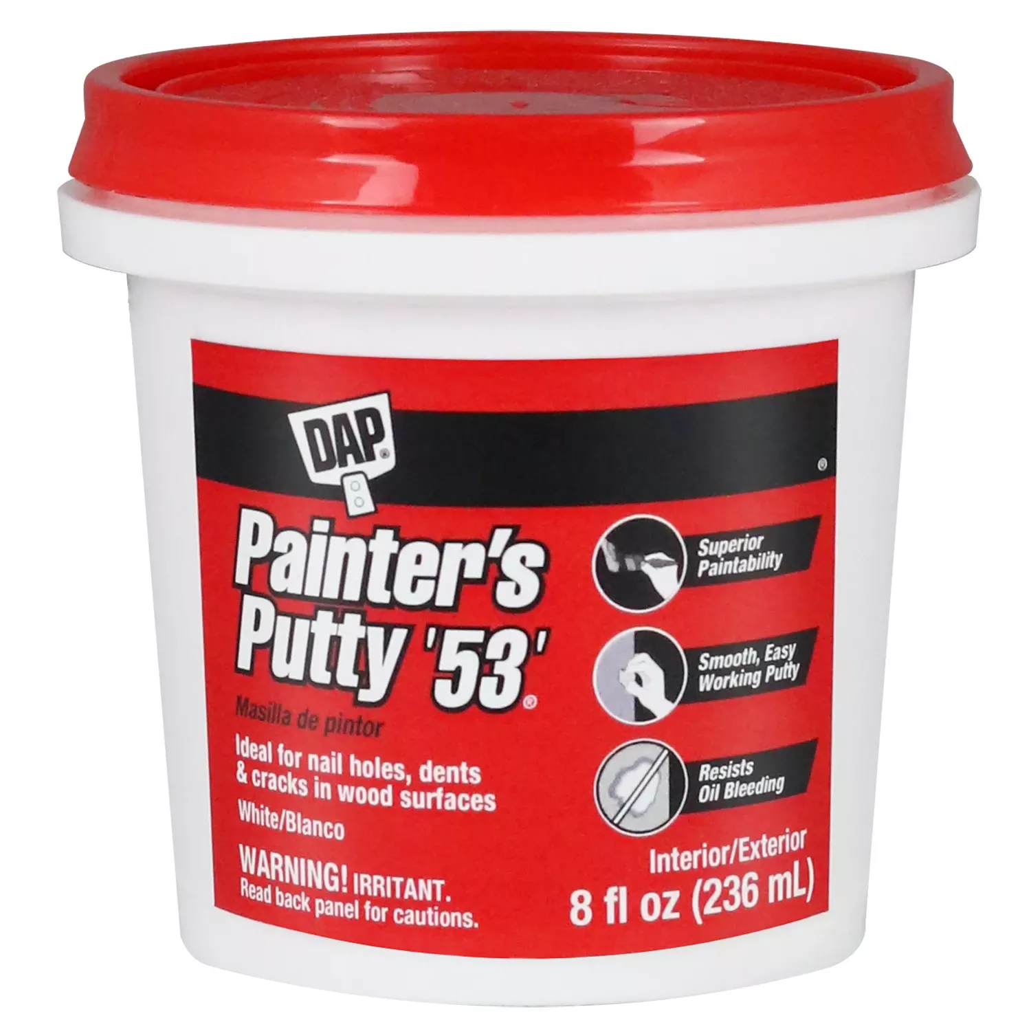 Dap Ready To Use White Painter's Putty 0.5 Pt