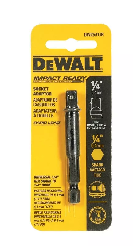 Dewalt Elite Series 1/4″ High Speed Steel Socket Adapter – Impact Driver Ready