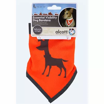 Dog- Bandana- Neon Orange- Large