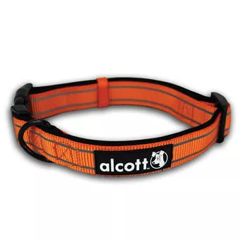 Dog Collar- Neon Orange- Med- 14" - 20"