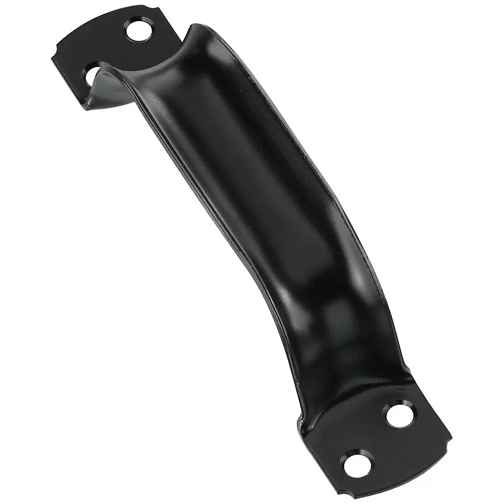 Door Pull, Extra Heavy, Black, 6-3/4 In.