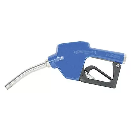 DrumPumpNozzle,Blue,Curved6-1/2inSSSpout