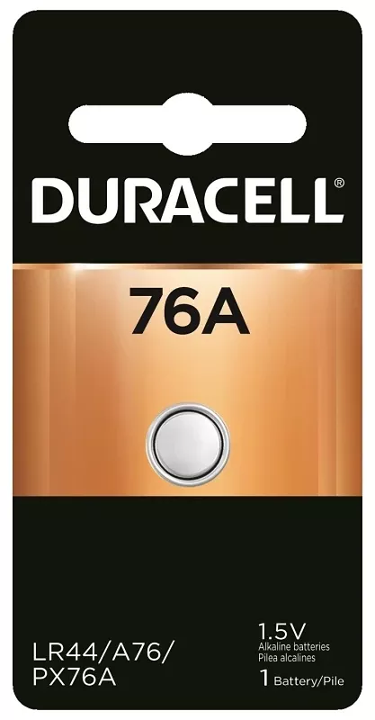 Duracell Alkaline 76a 1.5 V 110 Mah Battery Px76 1 Pk
