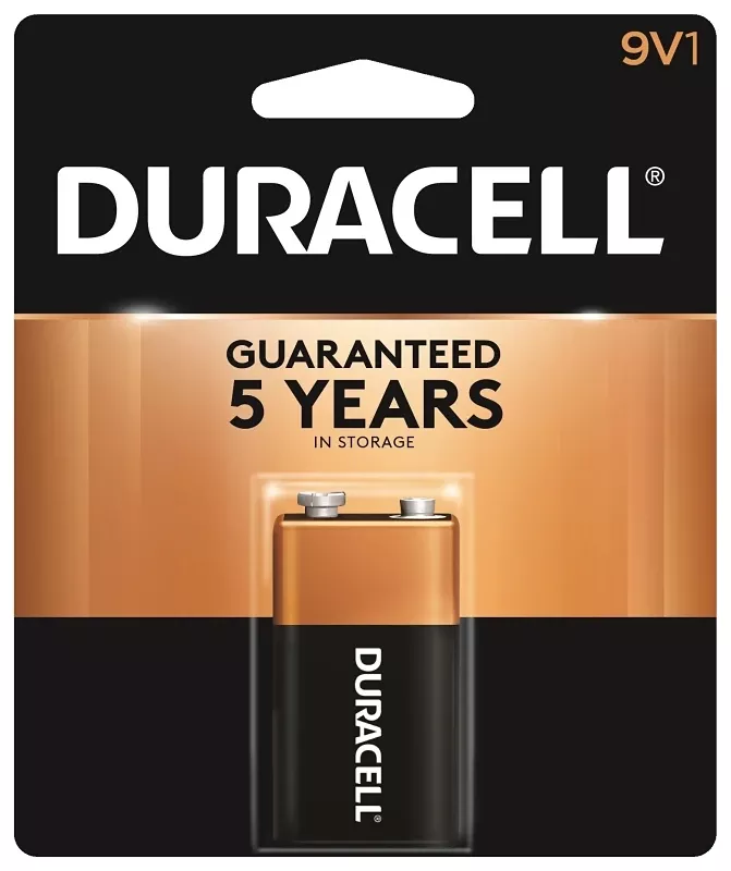 Duracell Coppertop 9-volt Alkaline Batteries 1 Pk Carded