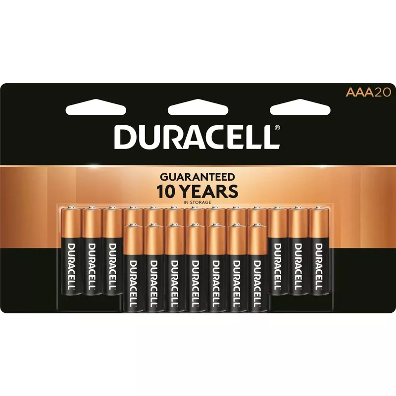 Duracell Coppertop Aaa Alkaline Batteries 20 Pk Carded