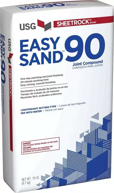 Easy Sand 90 Joint Compound, Lightweight, 18 Lbs.