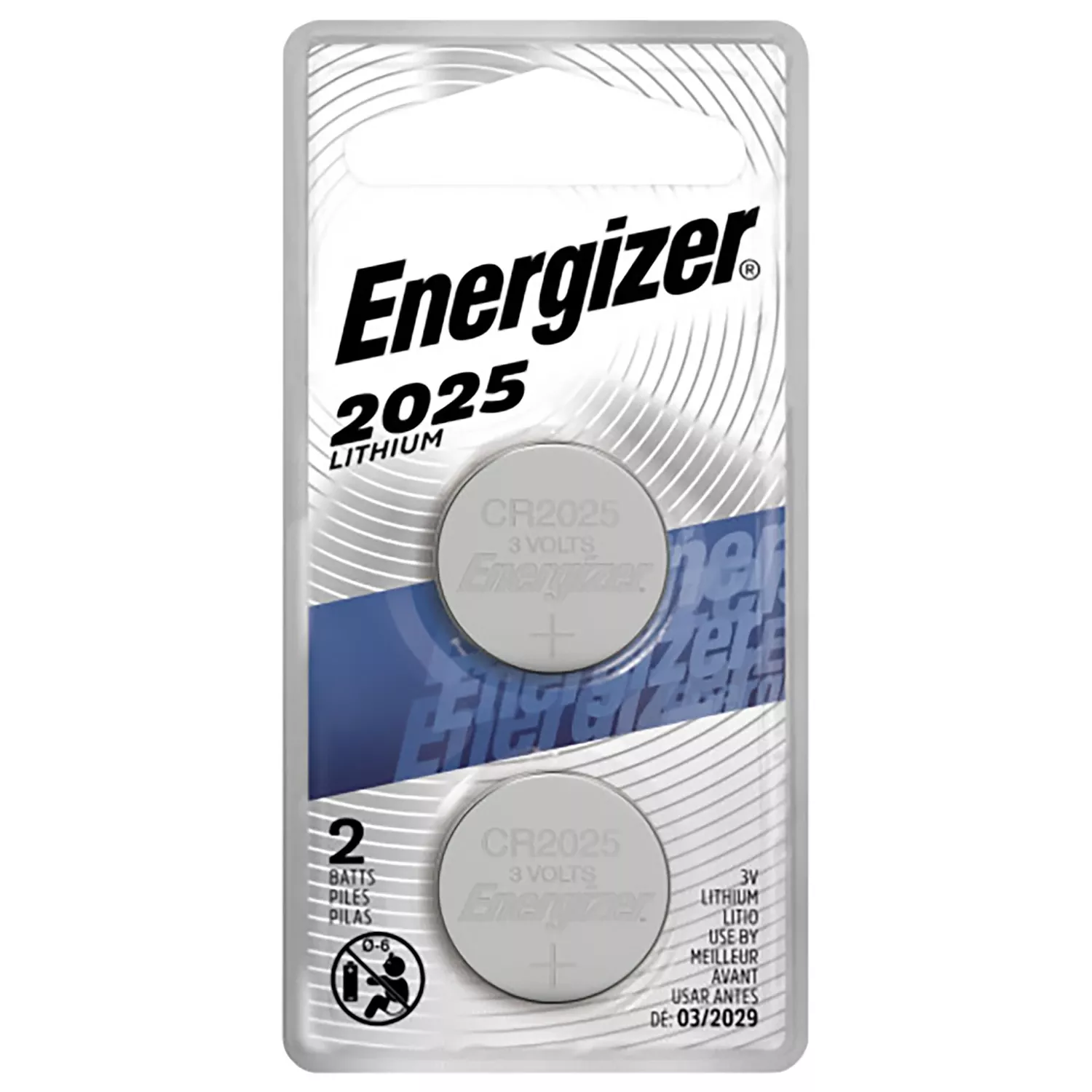 Energizer Lithium 2025 3 V Electronic/watch Battery 2 Pk