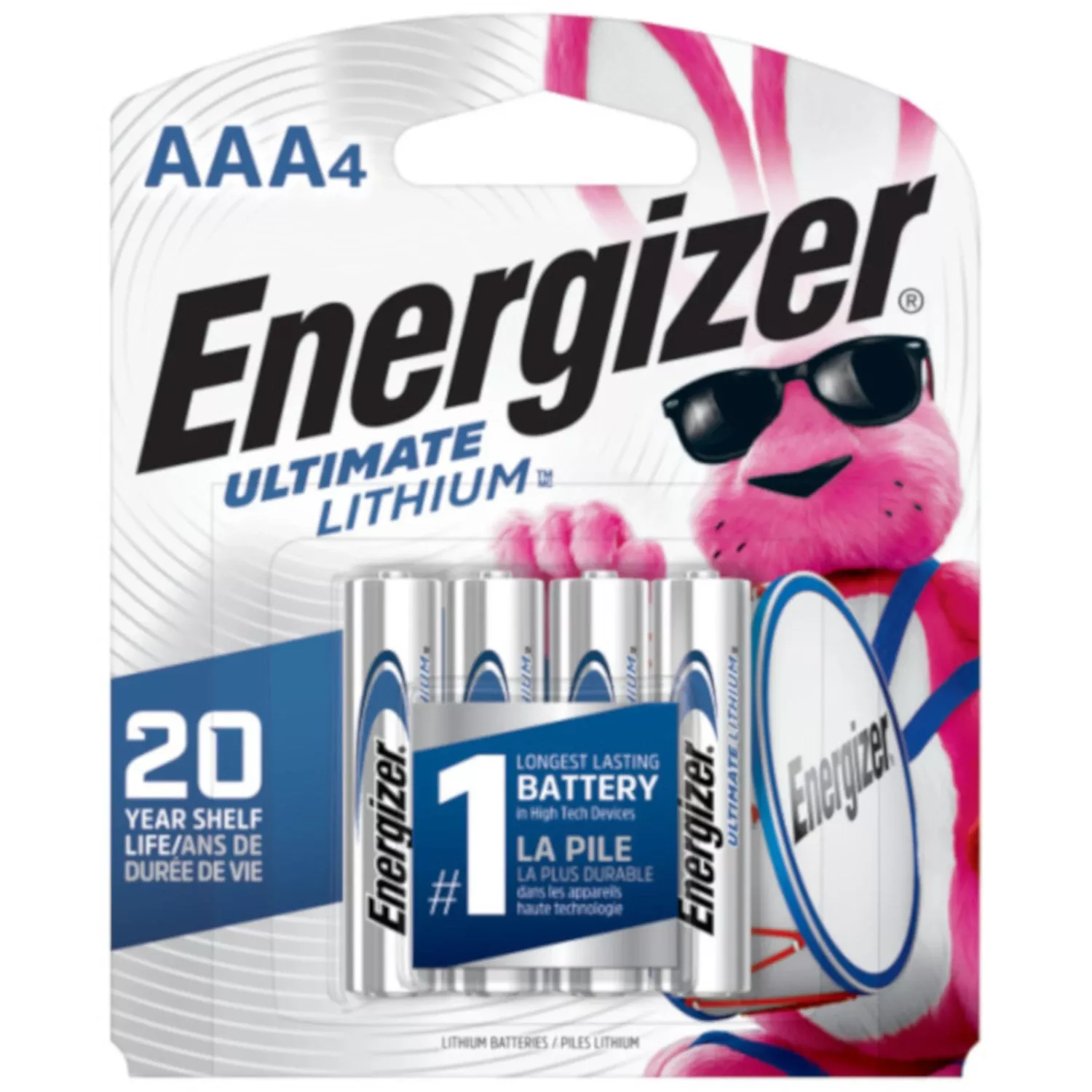 Energizer Ultimate Lithium Aaa 1.5 V 1250 Mah Battery L92bp-4 4 Pk