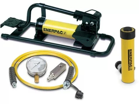 Enerpac SCR-156FP 15 Ton 6 in Stroke Hydraulic Cylinder and Foot Pump Set