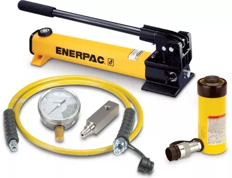 Enerpac SCR-156H 15 Ton 6 in Stroke Hydraulic Cylinder and Hand Pump Set