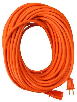 Extension Cord, 16/2 Sjtw Orange Round Vinyl, 50 Ft.