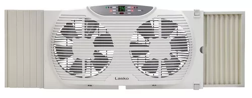 Fan- Window Mount- Dual- 8"- Reversable
